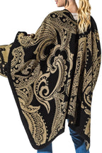 Black and Tan Mandala Kimono