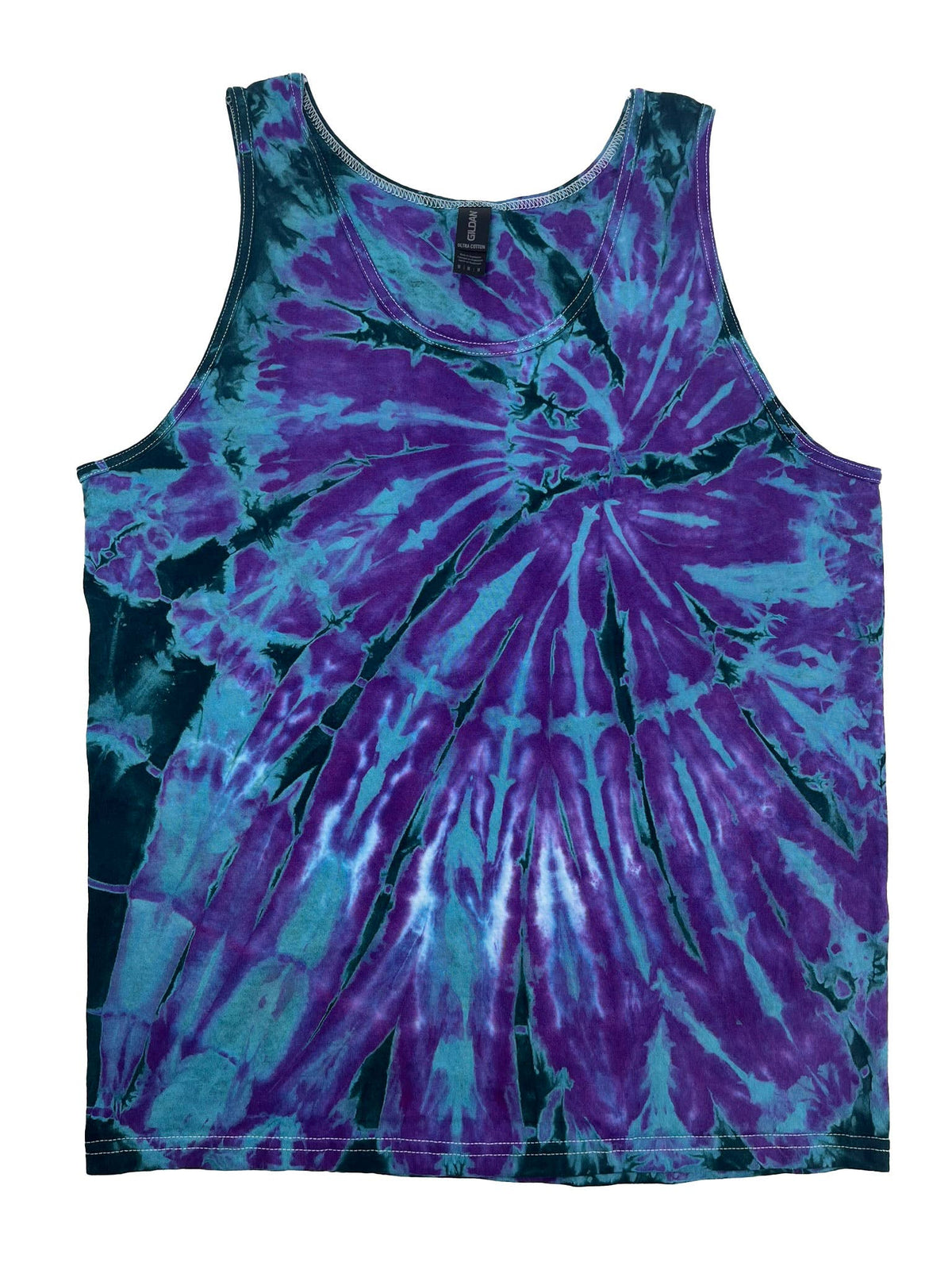 Amythest Moss Tie Dye Unisex Cotton Tank Top