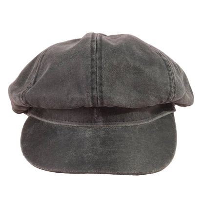 Vintage Washed Newsboy Cabbie Hat