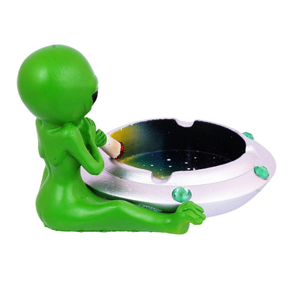Token Alien on Spaceship Ashtray