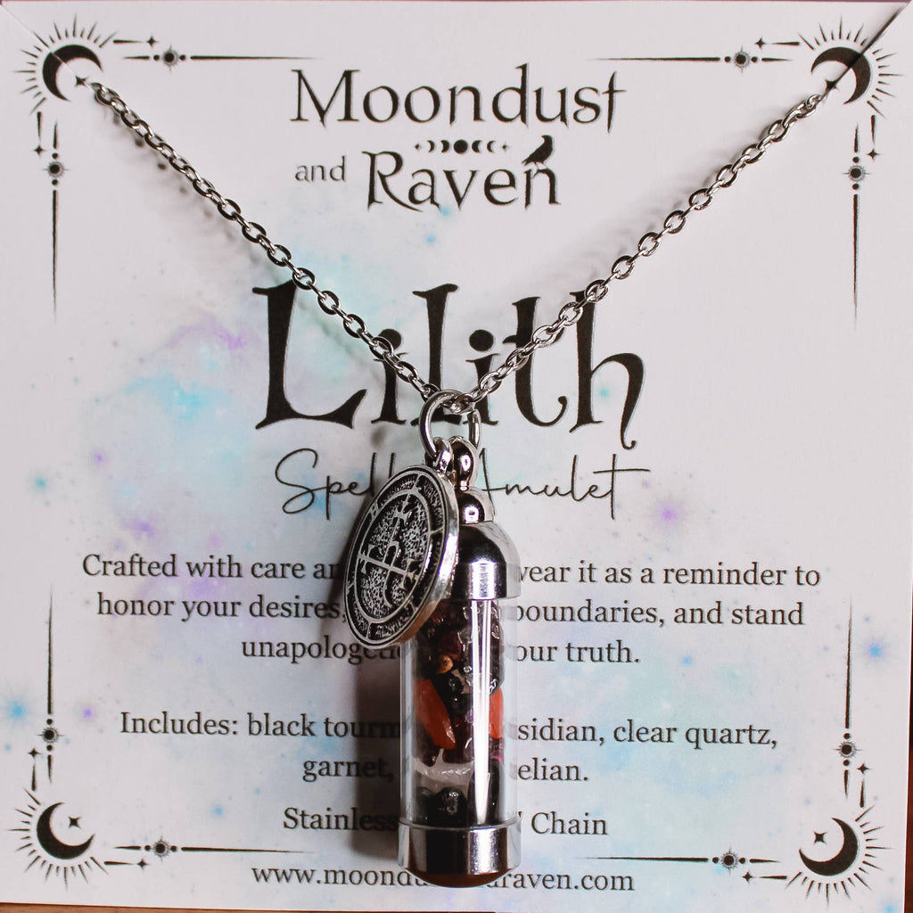 Lilith Spell Jar Amulet Necklace
