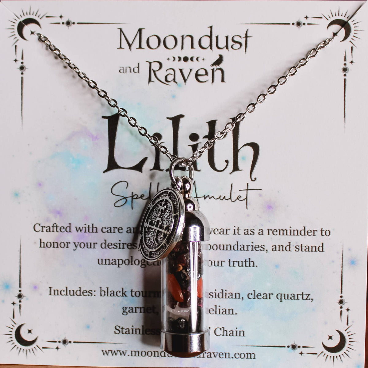 Lilith Spell Jar Amulet Necklace