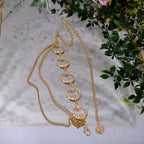 Whimsical Double Layer Moon  Chain Belt