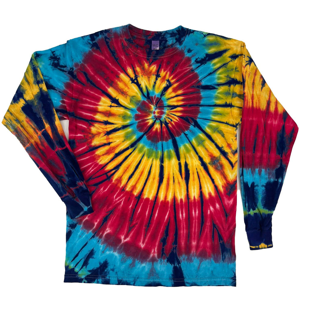 Rainbow Tie Dye Unisex Long Sleeve Shirt