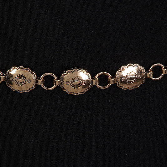 Gold Oval Chain Link Belt