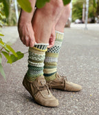 Fiddlehead Knee Socks | USA Made Sustainable Mismatched Sock