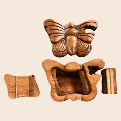 Butterfly Wooden Puzzle Box
