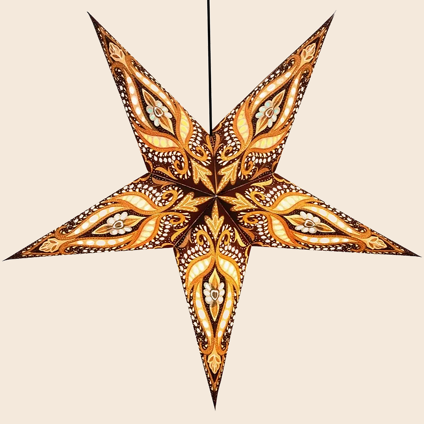 Tiger's Eye Paper Star Lantern