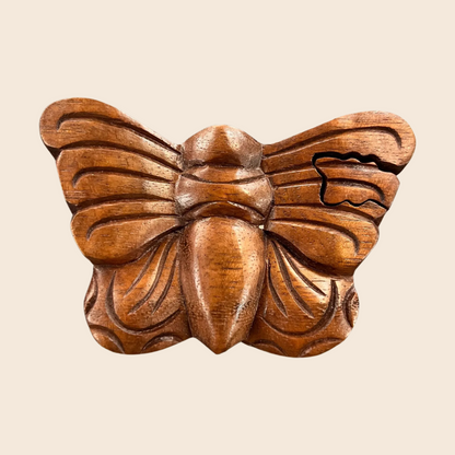 Butterfly Wooden Puzzle Box