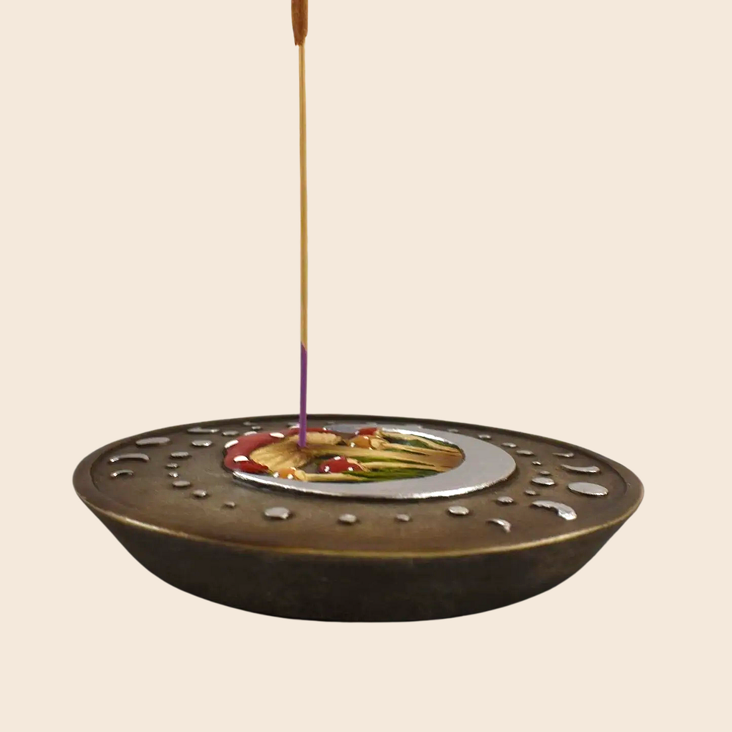 Round Mushroom Incense Burner