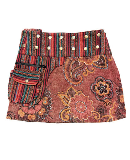 Wrap Mini Skirt with Pocket