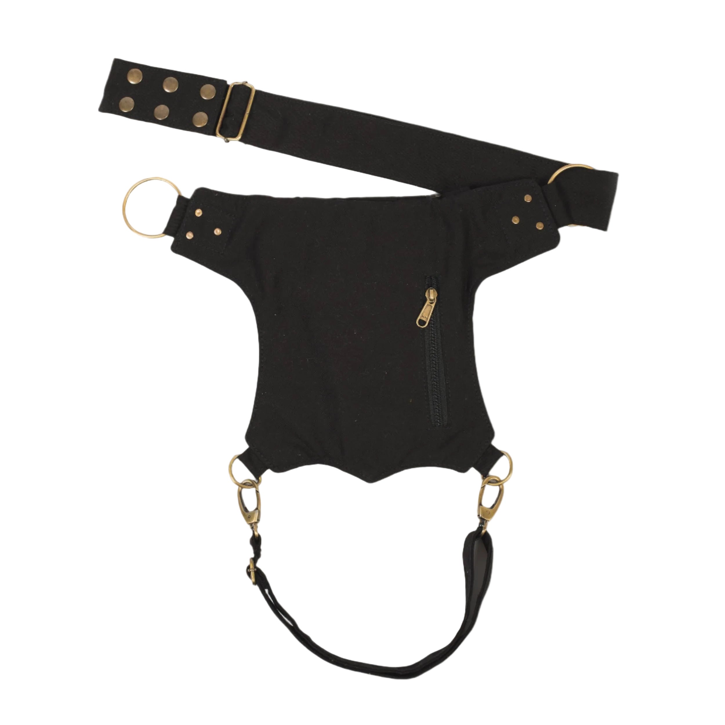 Bikers Sling-Hip Bag With Thigh Belt