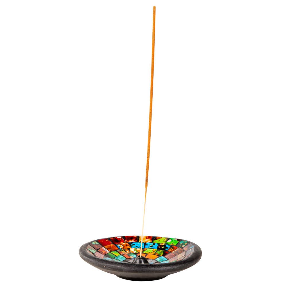 Rainbow Mosaic Incense Burner