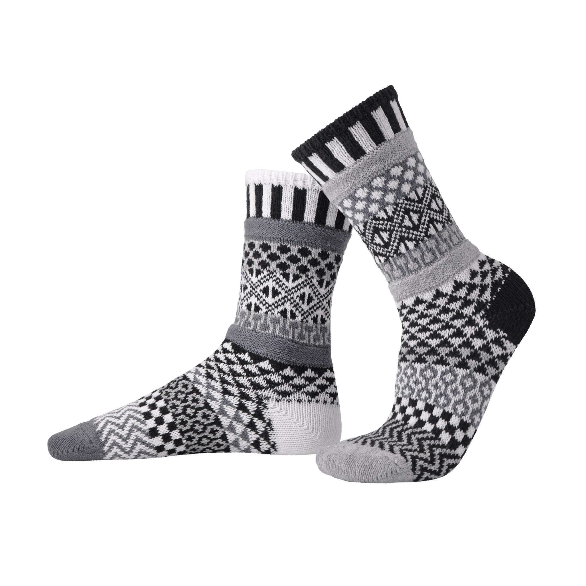 Midnight Crew Socks | USA Made Sustainable Mismatched Socks