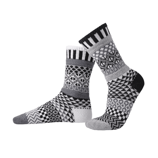 Midnight Crew Socks | USA Made Sustainable Mismatched Socks