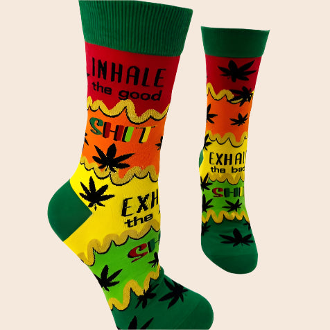 Inhale the Good, Exhale the Bad Women's Socks