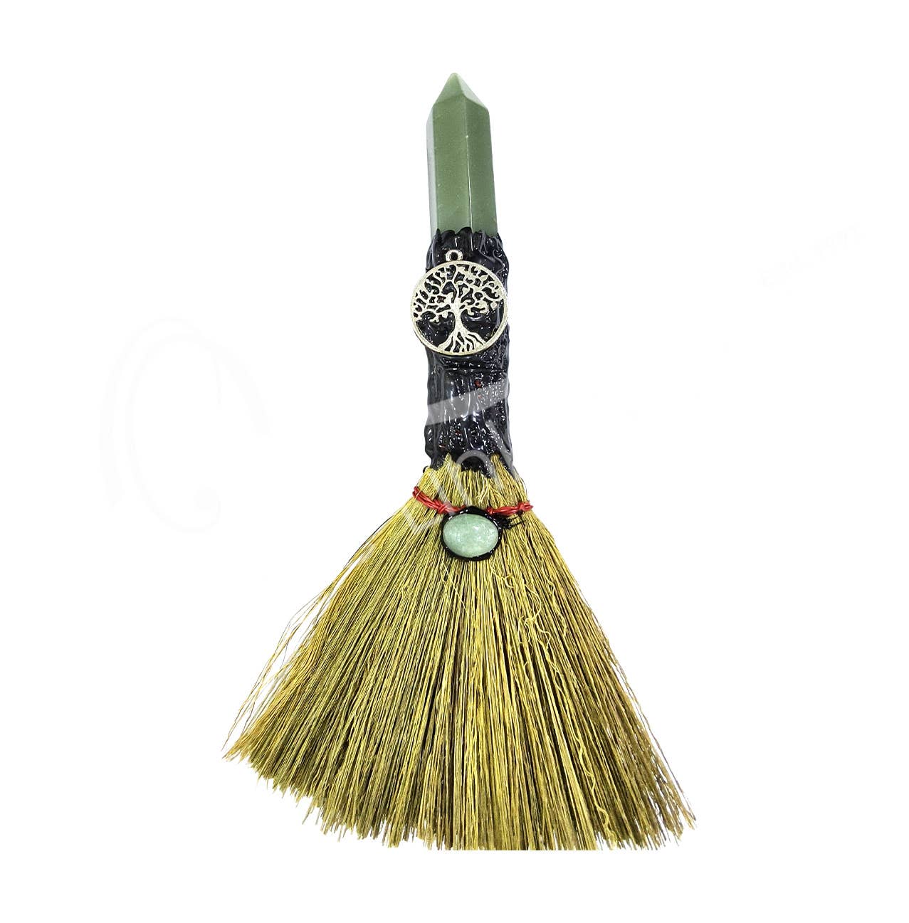 Green Aventurine Point Altar Broom