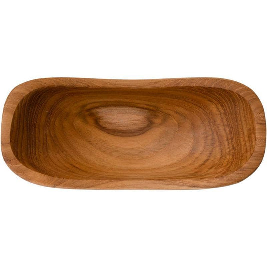 Oblong Teak Bowl