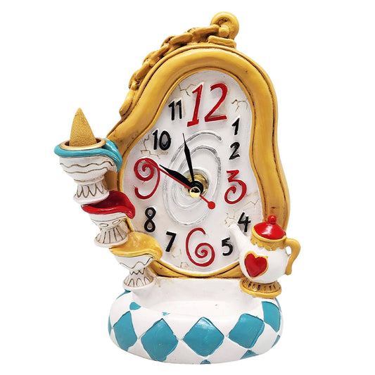 Mad Tea Party Clock / Back Flow Incense Burner