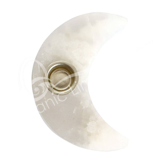 Selenite Moon Spell Candle Holder