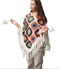 Handknitted Wool Poncho