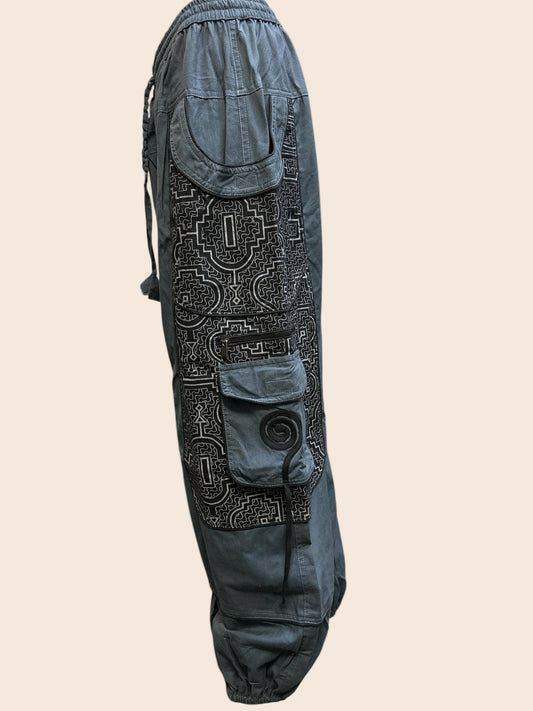 Swirl Pocket Printed Balloon Pants