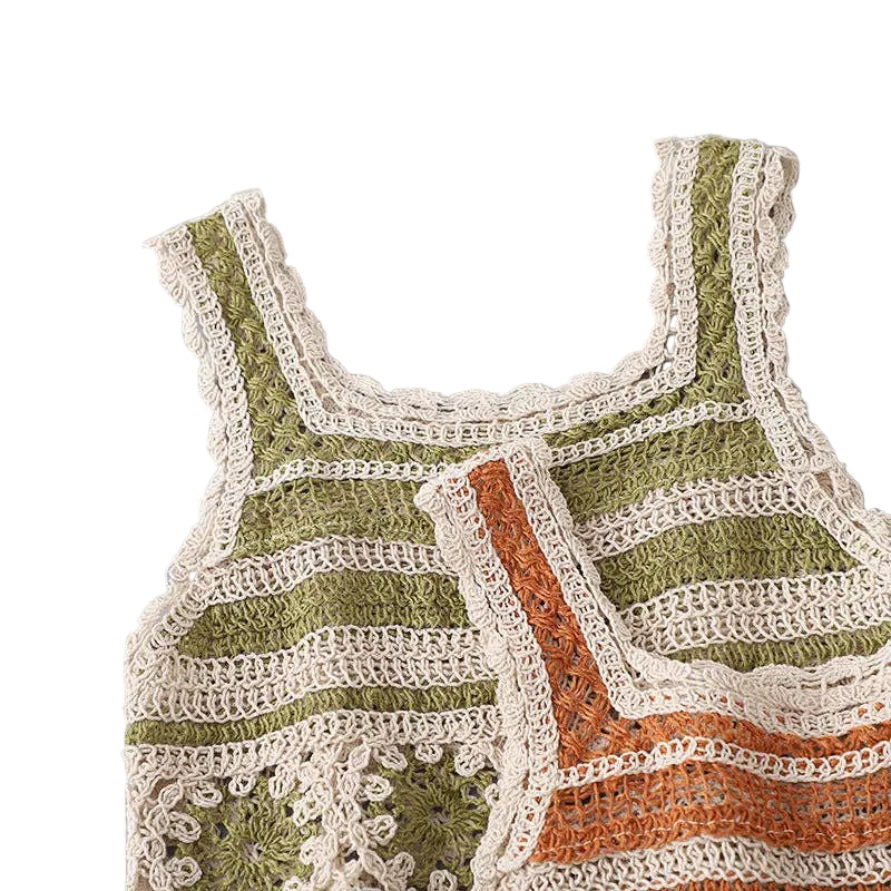 Floral Crochet Tank Top