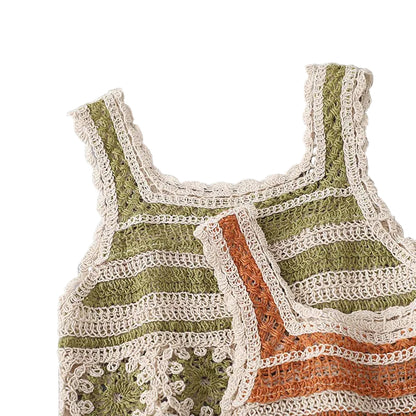Floral Crochet Tank Top