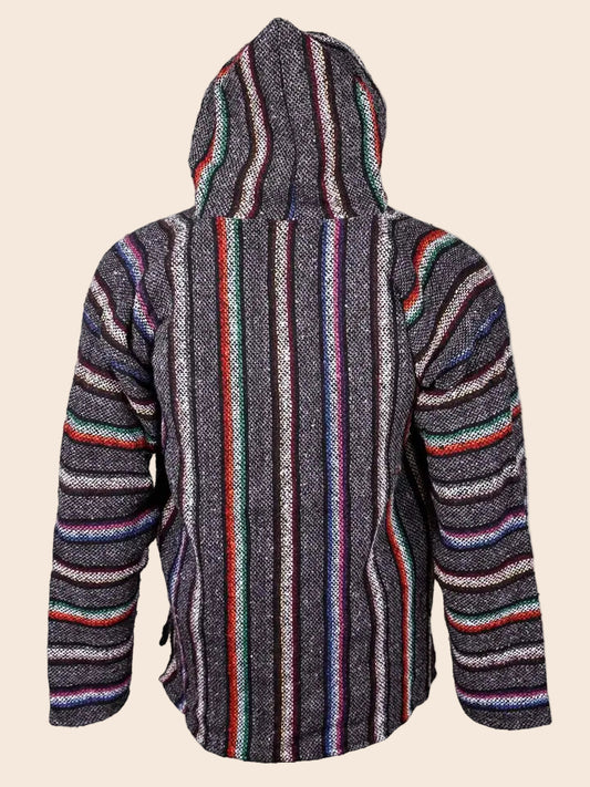 Baja Gray and Multicolor Stripes