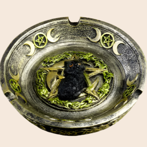 Cat Pentagram Ashtray