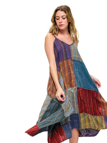 Vintage Washed Patchwork Dress