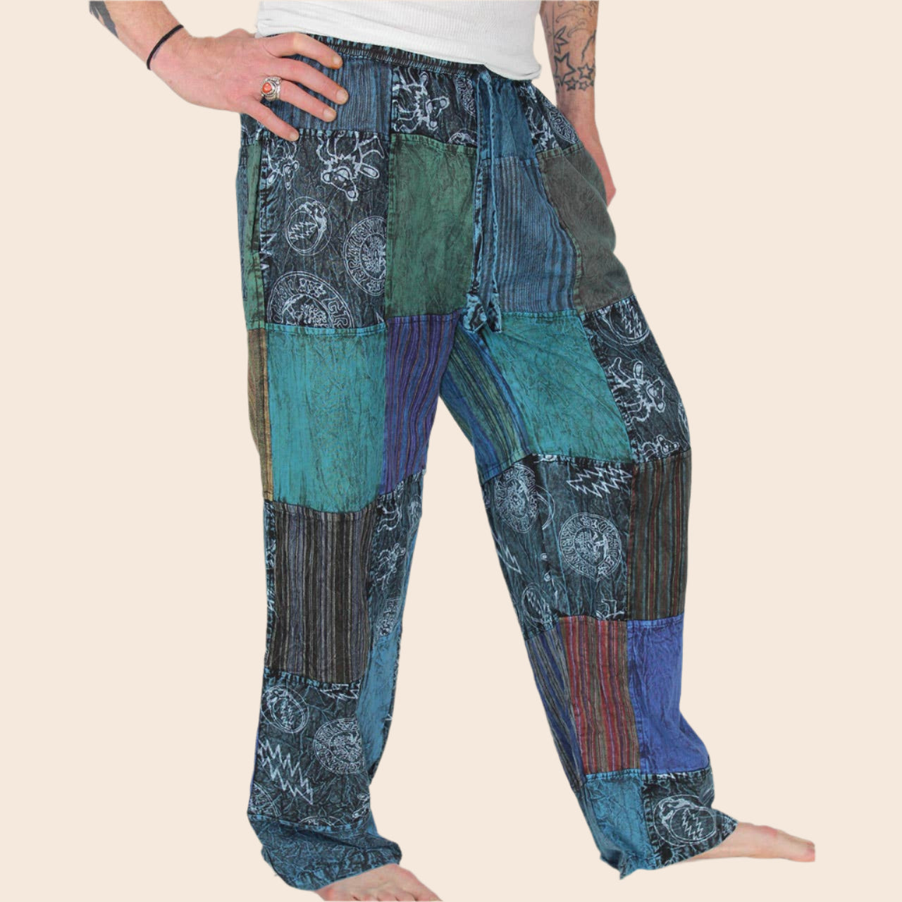 Grateful Dead Patchwork Pants