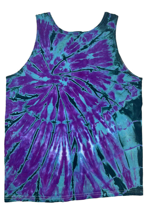Amythest Moss Tie Dye Unisex Cotton Tank Top