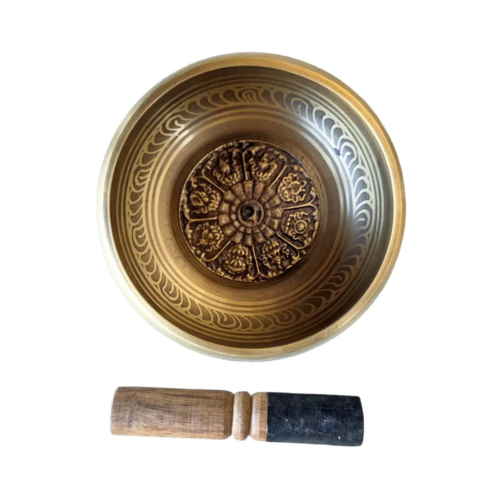 Singing Bowl Eight Auspicious Symbols of Buddhism