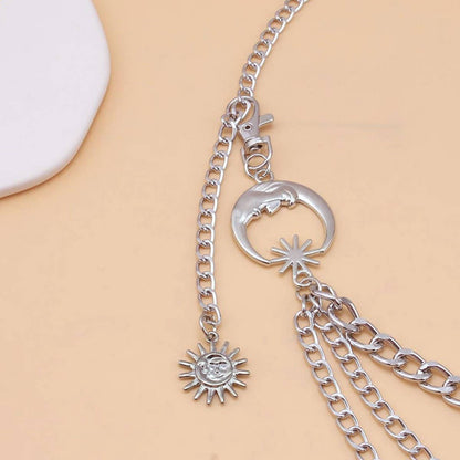 Layered Moon Chain Belt