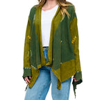 Boheminan Cardigan Handstitich Vintage Wash