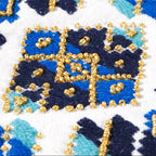 Handmade Blue Pattern Clutch