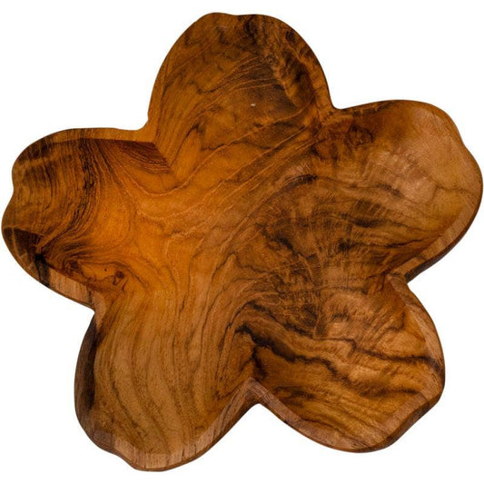Flower Teak Trinket Dish