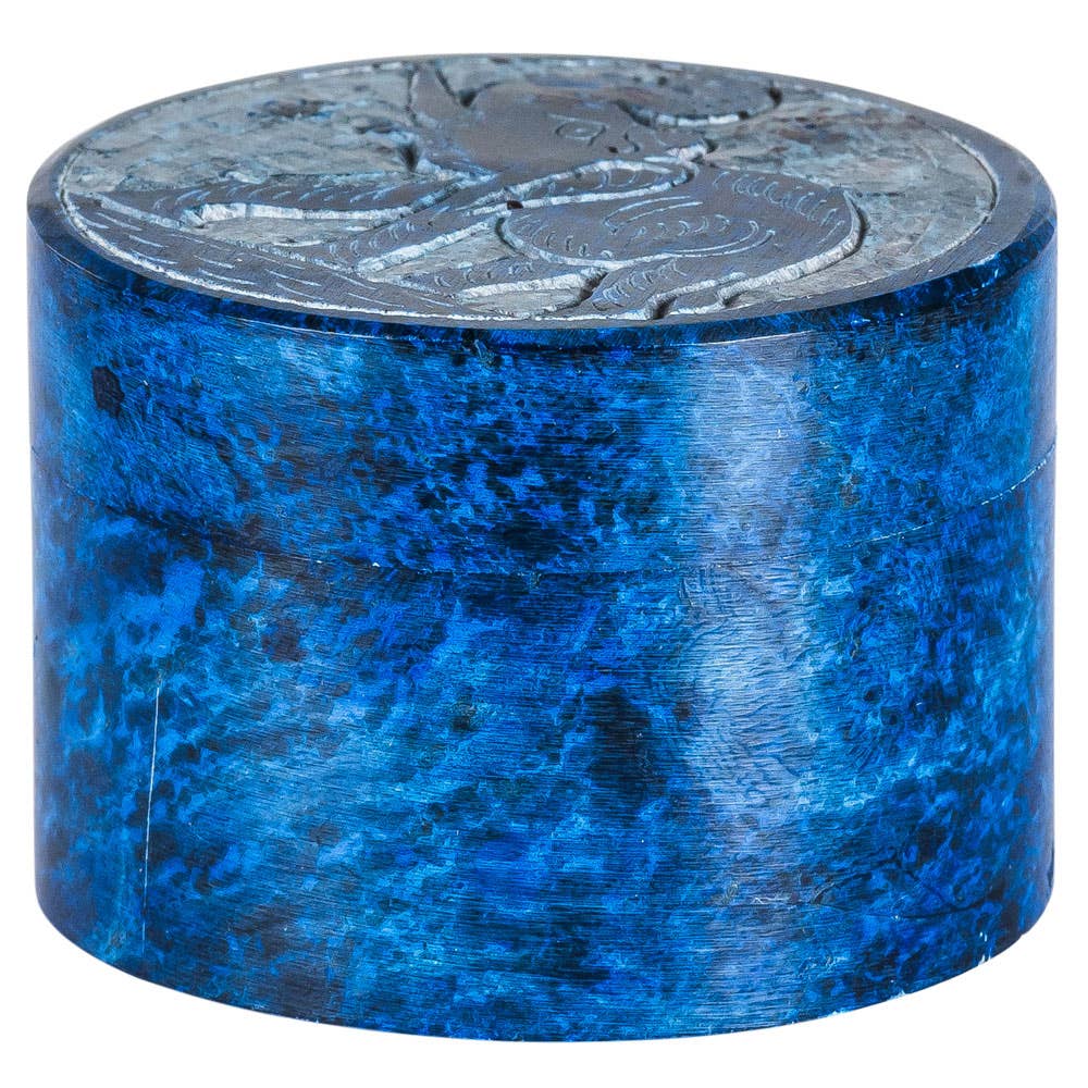 Elephant Soapstone Box