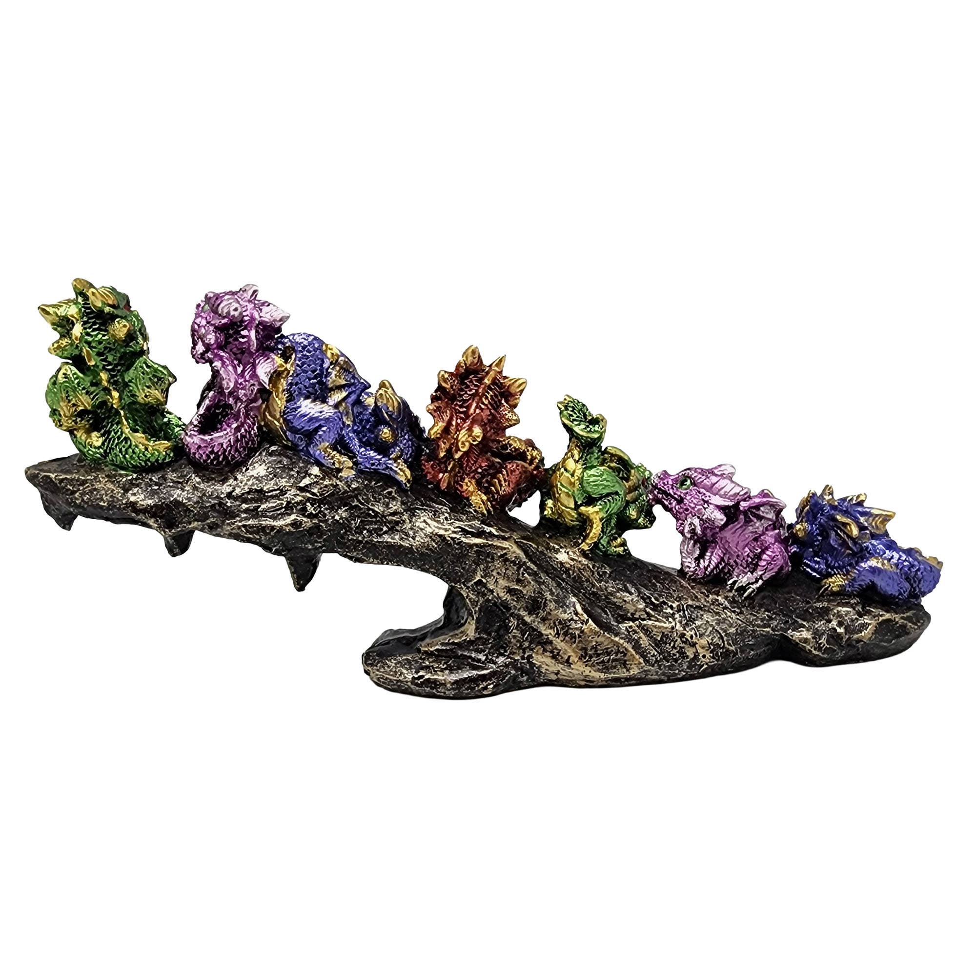 7 Baby Dragons on Rock