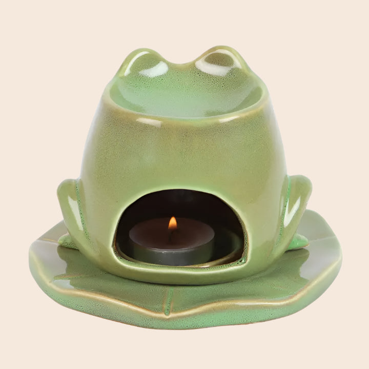 Frog On Lily Pad Oil Burner