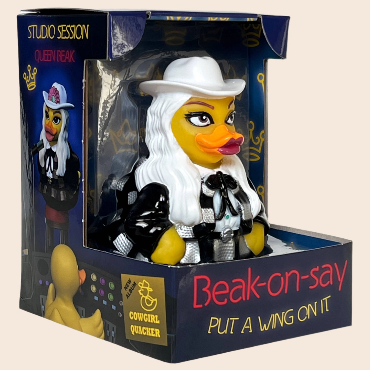 Celebriduck Beak-on-say - "Put a Wing on It" Rubber Duck