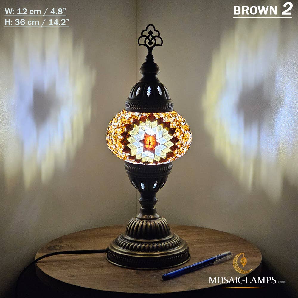 Turkish Mosaic Globe Table Lamp
