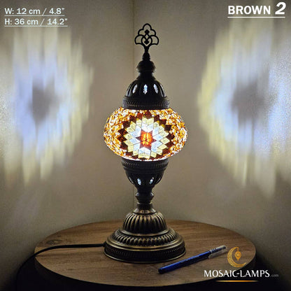 Turkish Mosaic Globe Table Lamp