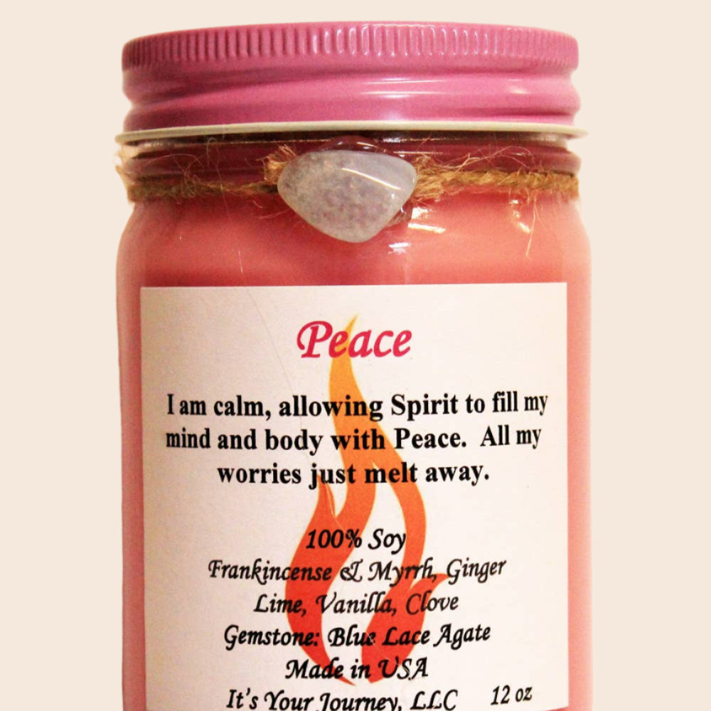 Peace Intention Candle 12 oz