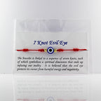 7 Knot Evil Eye Red Adjustable Bracelet