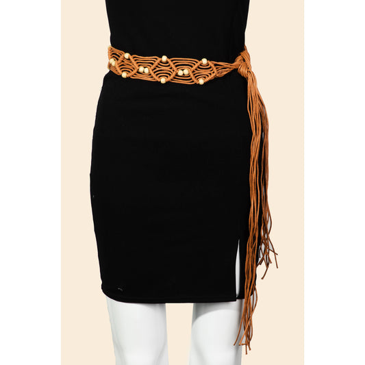Triangle Pattern Braided Belt