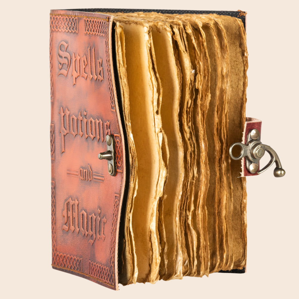 Spells, Potions, and Magic Leather Journal