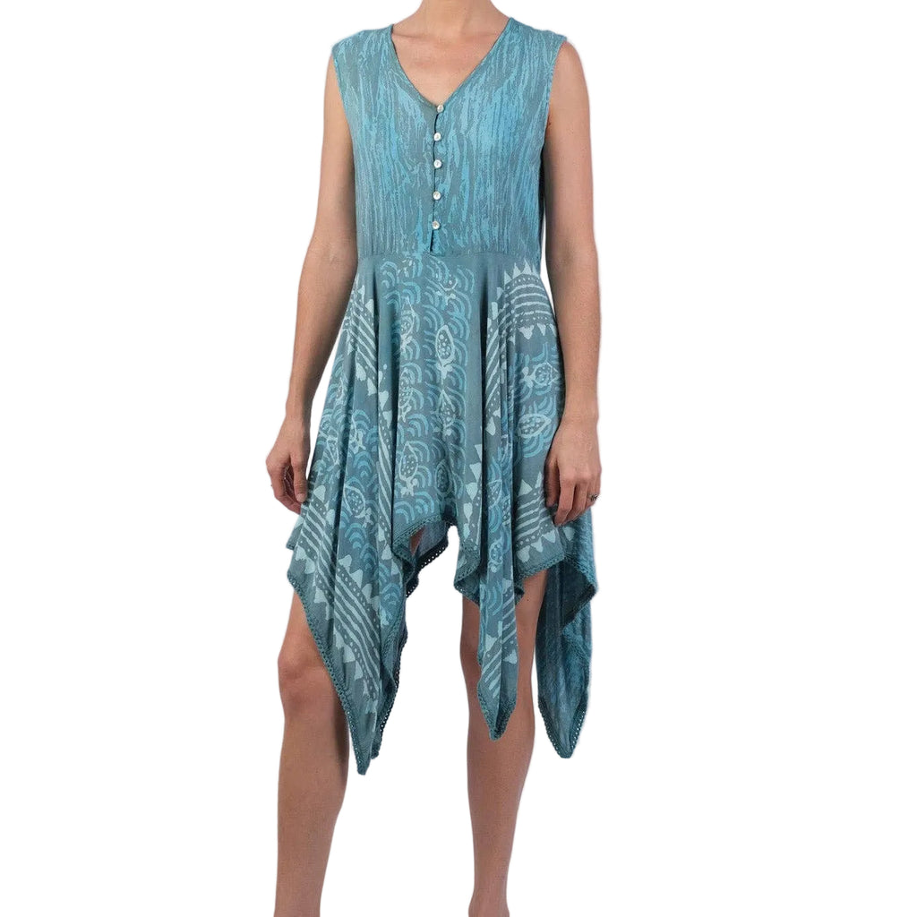 Colors of the Sea Batik Bohemian Dress