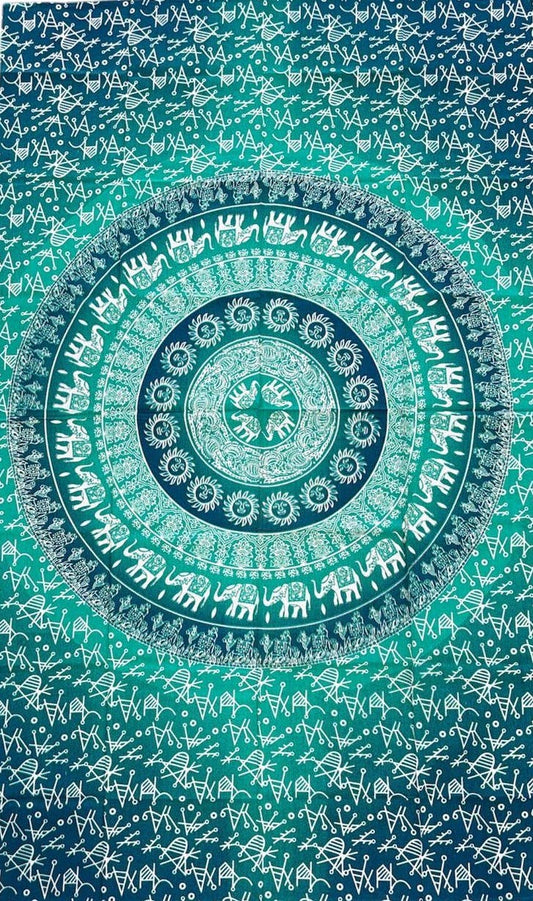 Baby Elephant Mandala Tapestry